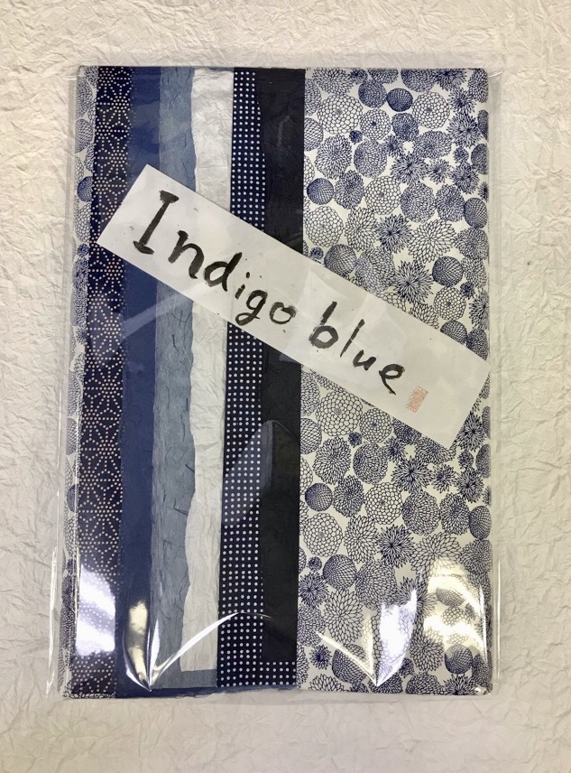 indigo blue 和紙